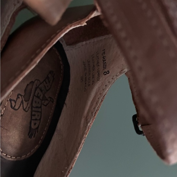 Freebird Randi Tan Leather Heels with Triple Strap - Picture 9 of 9